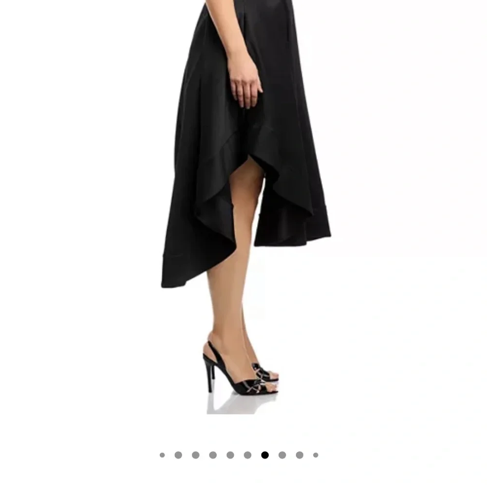 Aqua Mikado strapless midi gown - Picture 6 of 6